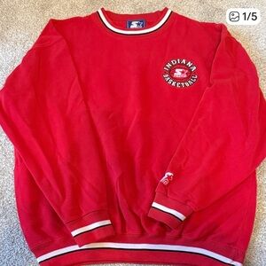 Vintage Starter Indiana Basketball Red pullover